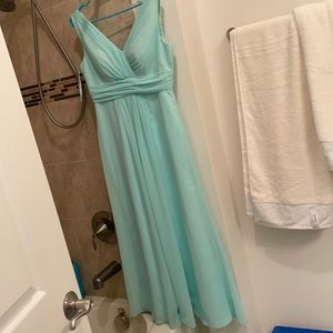 teal prom dress